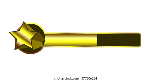 Isolated video game bar on a white background, Vector illustration