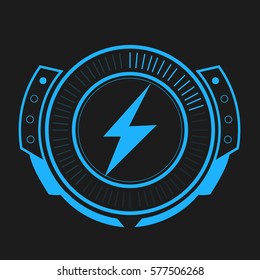 Isolated video game bar on a black background, Vector illustration