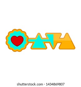 Isolated video game life progress bar- Vector