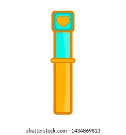 Isolated video game life progress bar- Vector