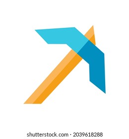 Isolated video game pickaxe icon Vector illustration