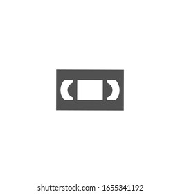 Icono Vector de Videocasset Aislado, Emoji, Emoticon
