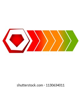 Isolated videogame bar icon