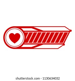 Isolated videogame bar icon