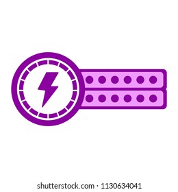Isolated videogame bar icon