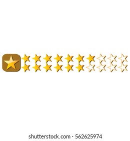 Isolated videogame bar on a white background, Vector illustration