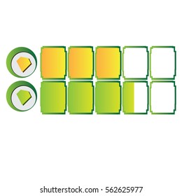 Isolated videogame bar on a white background, Vector illustration