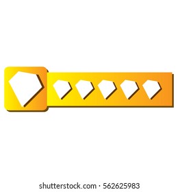 Isolated videogame bar on a white background, Vector illustration