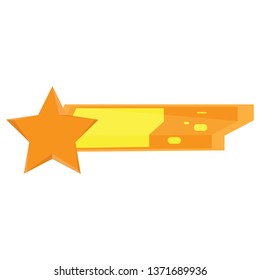 Isolated videogame bar with a star shape icon. Vector illustration design