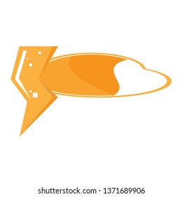 Isolated videogame bar with a thunder icon. Vector illustration design