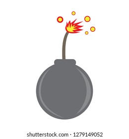 Isolated videogame bomb icon. Vector illustration design