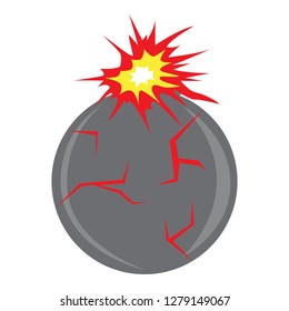 Isolated videogame bomb icon. Vector illustration design