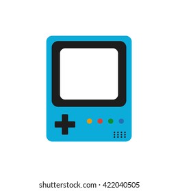 Isolated videogame console on a white background