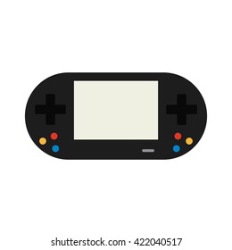 Isolated videogame console on a white background