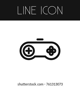 Isolated Video-Game Outline. Arcade Vector Element Can Be Used For Video-Game, Arcade, Gamepad Design Concept.