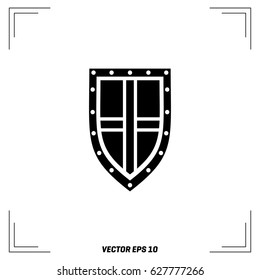 Isolated Viking Shield