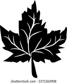 isolated vine leaf icon against a white background