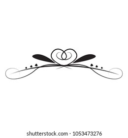 Isolated vintage arabesque