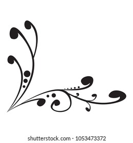 Isolated vintage arabesque