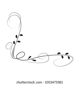 Isolated vintage arabesque