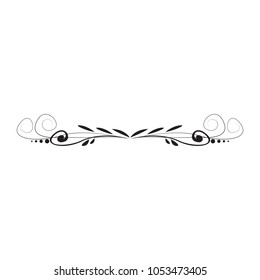 Isolated vintage arabesque