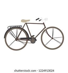 Isolated vintage bicycle image. Vector illustration design