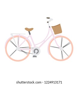 Isolated vintage bicycle image. Vector illustration design
