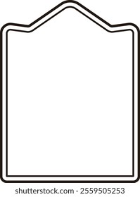 Isolated Vintage classic Label Frame outline vector.
elegant border.
Transparent background.
