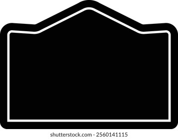 Isolated Vintage classic Label silhouette.
Blank Label Design.
Vintage Pastel Label design.
Transparent background.