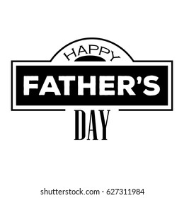 Isolated vintage label, Father's day vector illustration