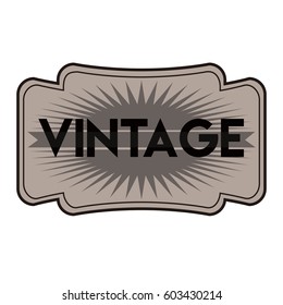 Isolated vintage label graphic design, Vector illustration