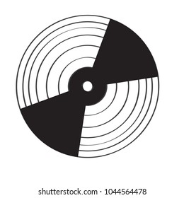 Isolated vinyl icon