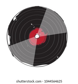 Isolated vinyl icon