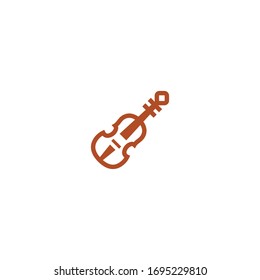 Isolated Violin Vector Icon, Emoji, Emoticon