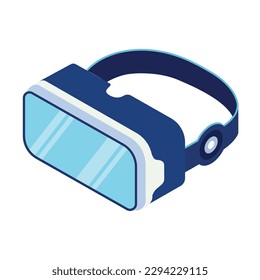 Isolated virtual reality glasses icon Vector