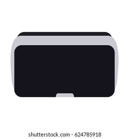 Isolated virtual reality glasses on a white background, Vector illustration