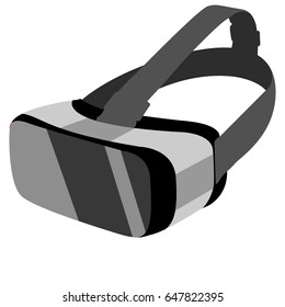 Isolated virtual reality glasses on a white background, Vector illustration