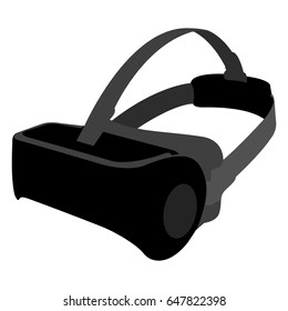 Isolated virtual reality glasses on a white background, Vector illustration