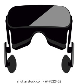 Isolated virtual reality glasses on a white background, Vector illustration