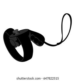 Isolated virtual reality joystick on a white background, Vector illustration