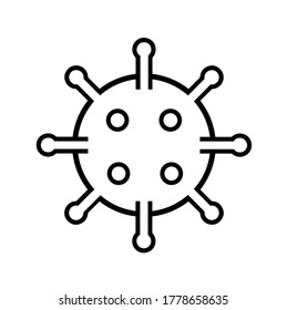 Isolated virus abstract icon vector