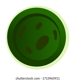 Isolated virus over a white background - Vector illustration