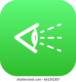 Isolated Vision Icon Symbol On Clean Background. Vector Look Element In Trendy Style.