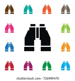 Isolated Vision Icon. Zoom Vector Element Can Be Used For Binoculars, Glass, Vision Design Concept.