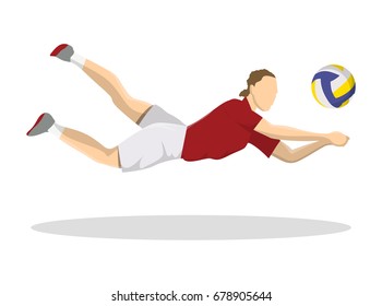715 Indoor volleyball player Stock Illustrations, Images & Vectors ...
