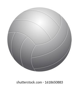 Isolated volleyball realistic ball. Sport ball - Vector illustration