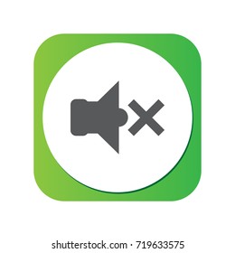 Isolated Volume Down Icon Symbol On Clean Background. Vector Sound Off Element In Trendy Style.