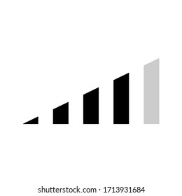 Isolated volume icon on a white background. Speaker volume mark icon. Simple sign audio volume vector icon. 