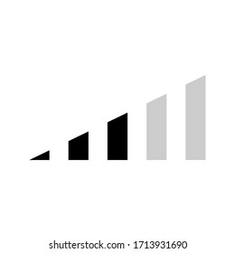 Isolated volume icon on a white background. Speaker volume mark icon. Simple sign audio volume vector icon. 