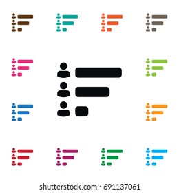 Isolated Voting Results Icon. Report Vector Element Can Be Used For Voting, Results, Report Design Concept.